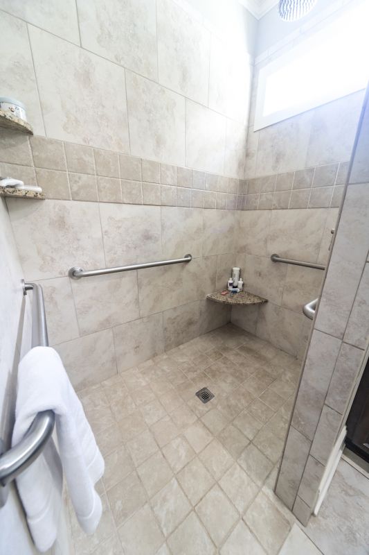 Walk-in Shower with Open Entry